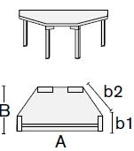 Mesas logos medidas enlace trapezoidal