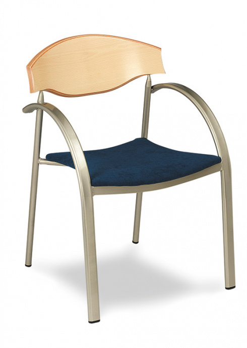 Silla M 245 respaldo madera asiento tapizado