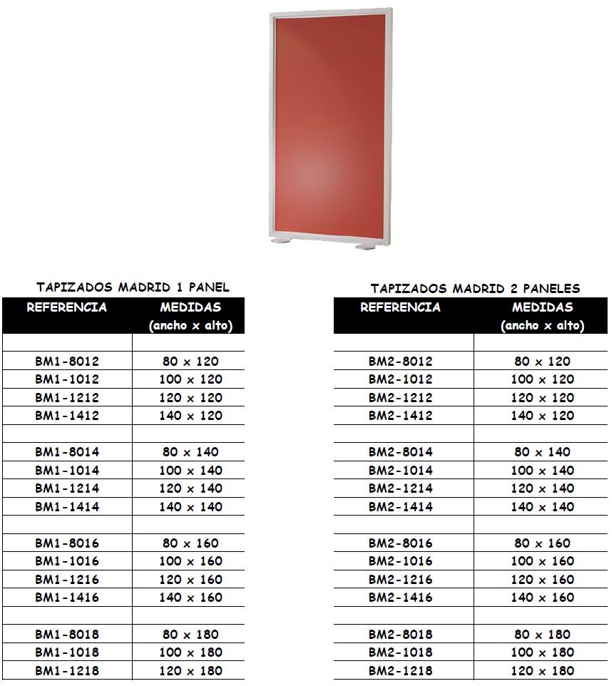 Biombo Bers Acústico tapizado Madrid